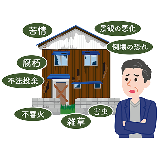 老朽化した家