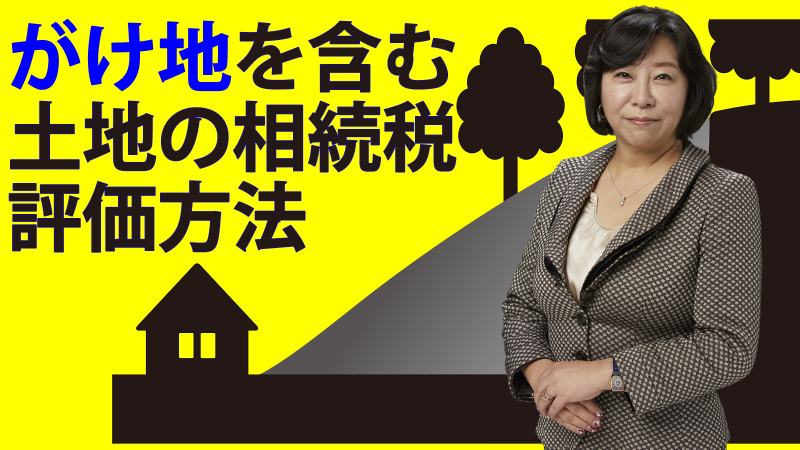 がけ地を含む土地の相続税評価方法