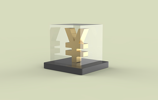 ガラスケースに入れられた円のオブジェクト