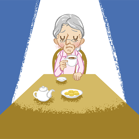 身寄りがないシニア女性