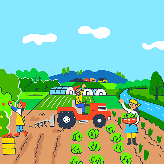 農作をしている人々