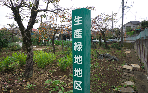 生産緑地地区の表示