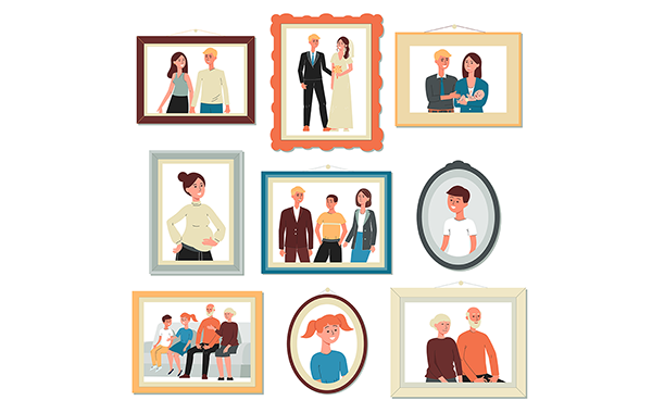 親族や家族の写真