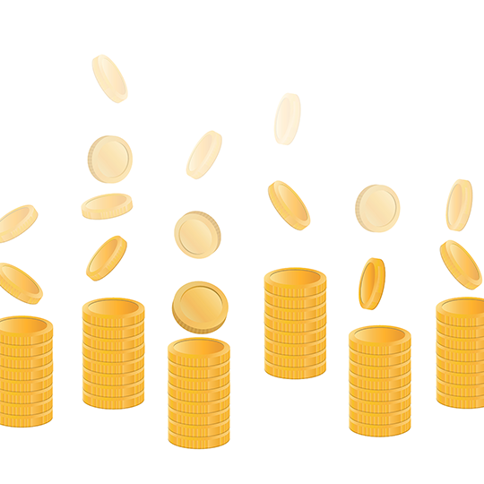 お金の積み上げ